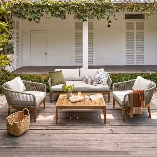 Sedia da campeggio con venature del legno con stampa a trasferimento d'acqua per balcone, mobili da giardino