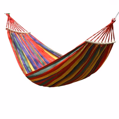 Portable Hammock with Two Balance Beam and Sturdy Metal Knot for Home, Backyard, Camping, Outdoor Wbb14589