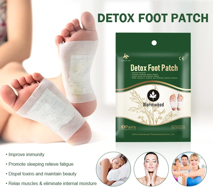 Chinese Herbal Extraction Wood Vinegar Sleeping Detox Foot Pad