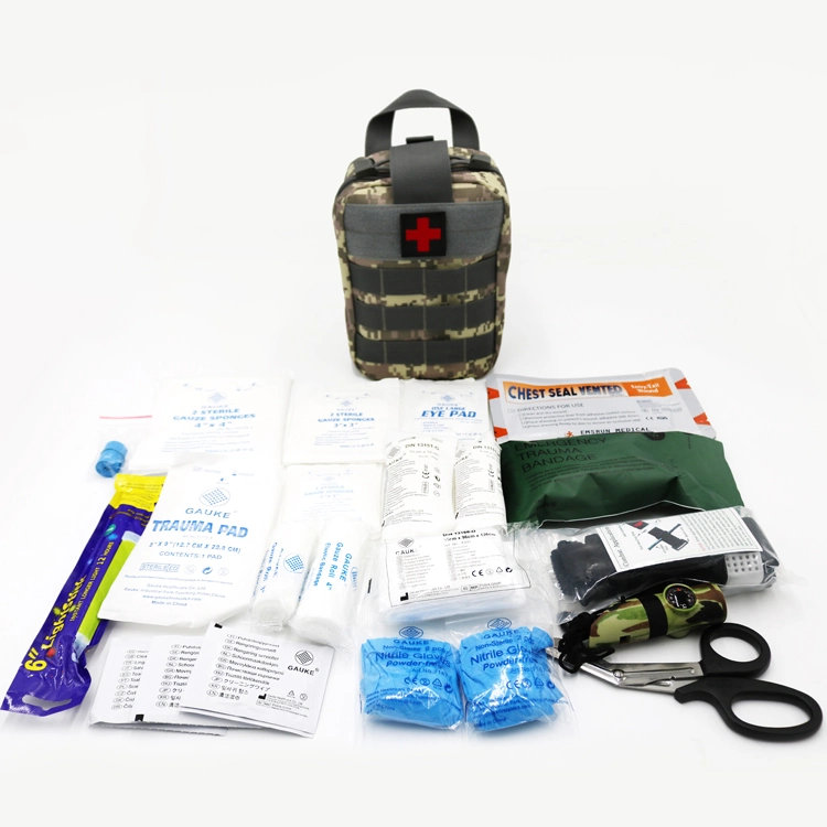 Ifak EDC a Gunsite Individual Militare First Aid Trauma Tactical Kit Bag Emergency Gear Ifak Designed to Treat Gun Shot Wounds