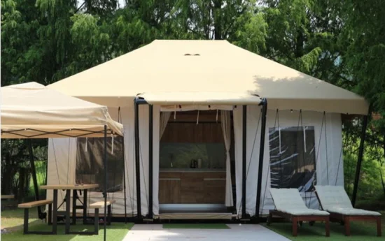 Fornitore di grandi tende safari per hotel glamping all'aperto per hotel con tende glamping sulla spiaggia